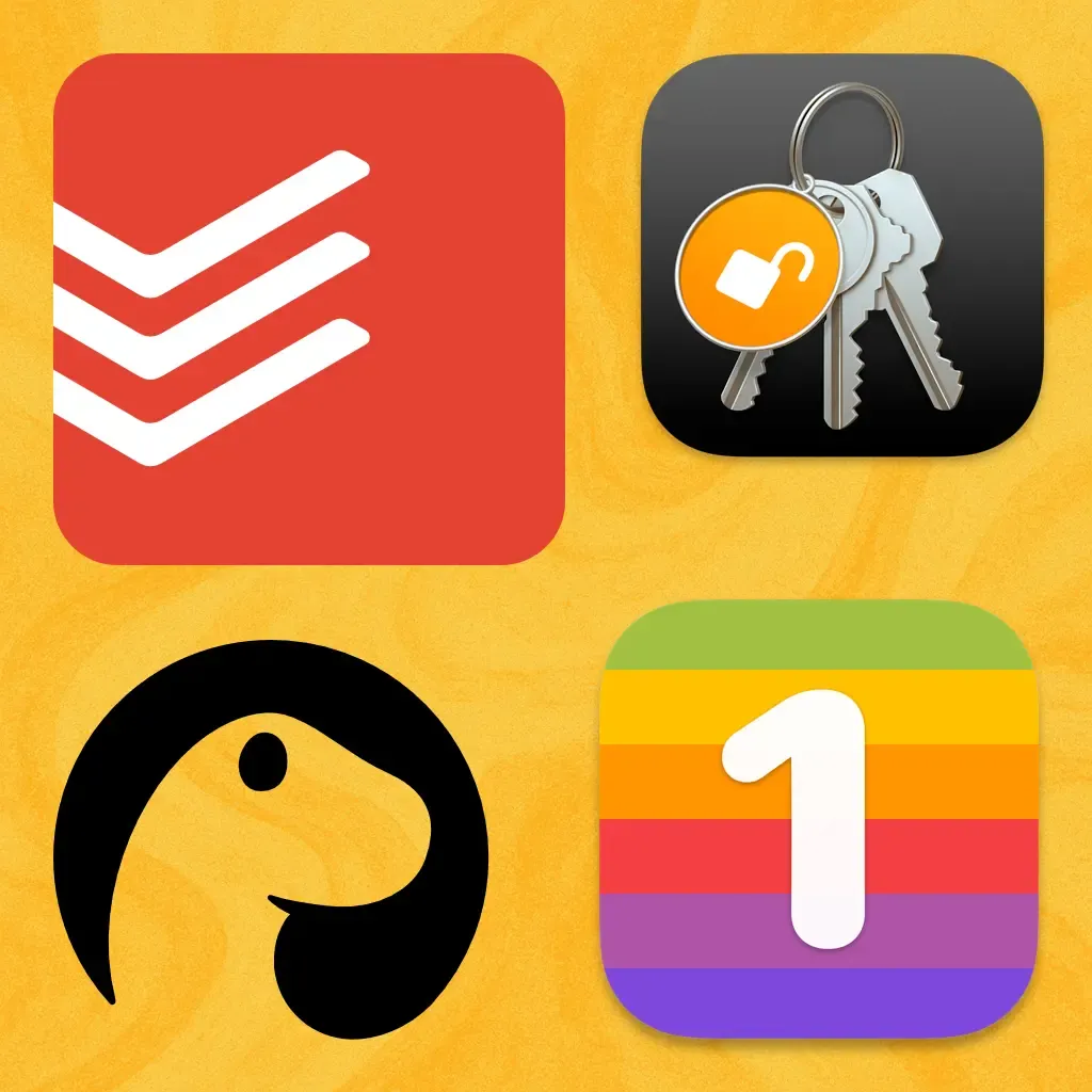logos of Todoist and One Thing with Deno and Keychain Access